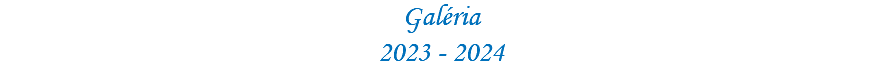 Galéria 2023 - 2024