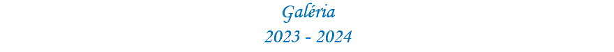 Galéria 2023 - 2024